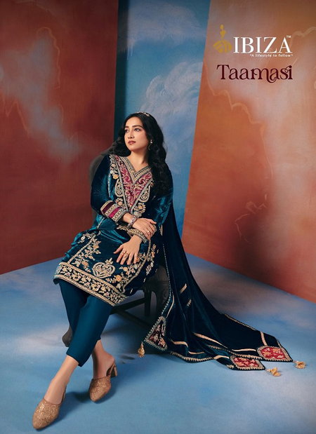 Taamasi By Ibiza Viscose Velvet Designer Salwar Suits Orders In India